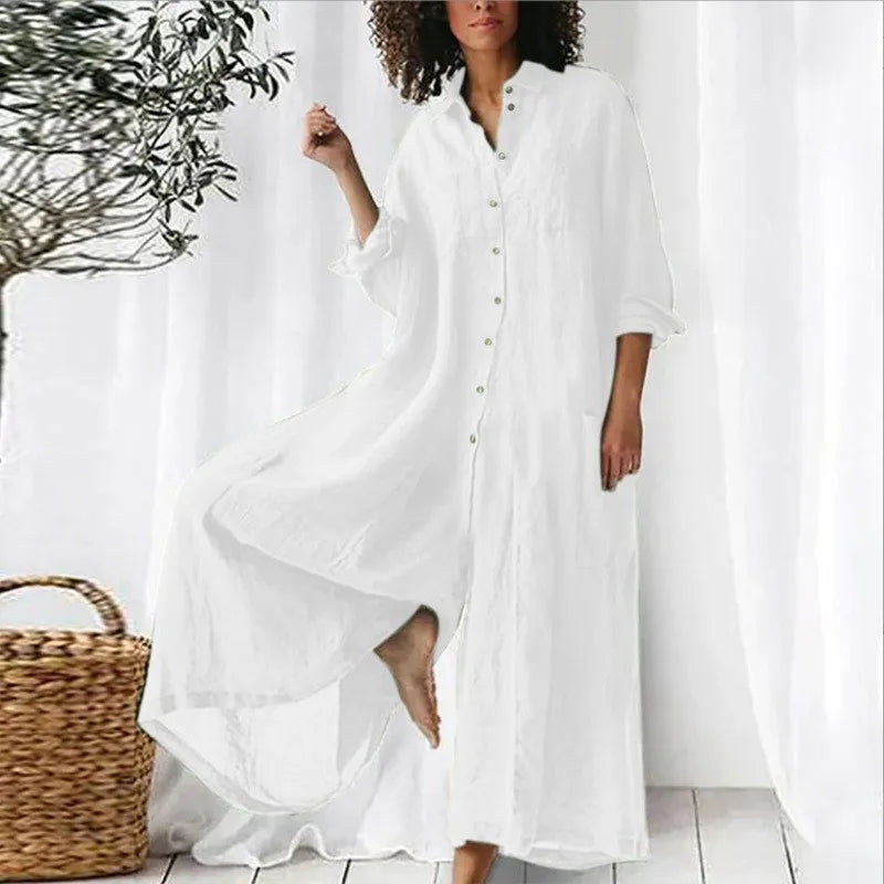 Casual Oversized Womens Jumpsuit 2025 Loose Romper Solid color Single Breasted Beach Playsuit Wide Legs Pants for Women Vestidos Badiee Stylez