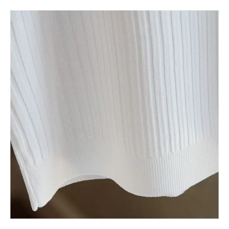 Summer Women Knitted Loose Sweater Vests Sexy O-Neck Sleeveless Knitwear Tank Tops YRFZ-N6634