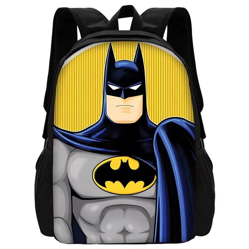 Child Superhero Batmans School Backpack with Lunch Bags ,Pencil Bags ,School Bags for Boys Girls Best Gift XHOO1-SB-049-A8