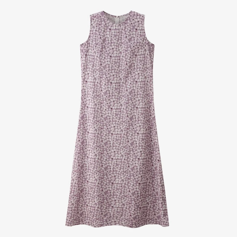 AS 2025 spring summer linen shirt + dress collection high quality print linen and knitting cardigan woman outfit linen purple dress