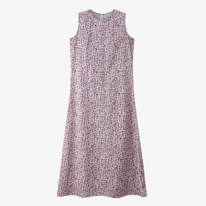 AS 2025 spring summer linen shirt + dress collection high quality print linen and knitting cardigan woman outfit linen purple dress