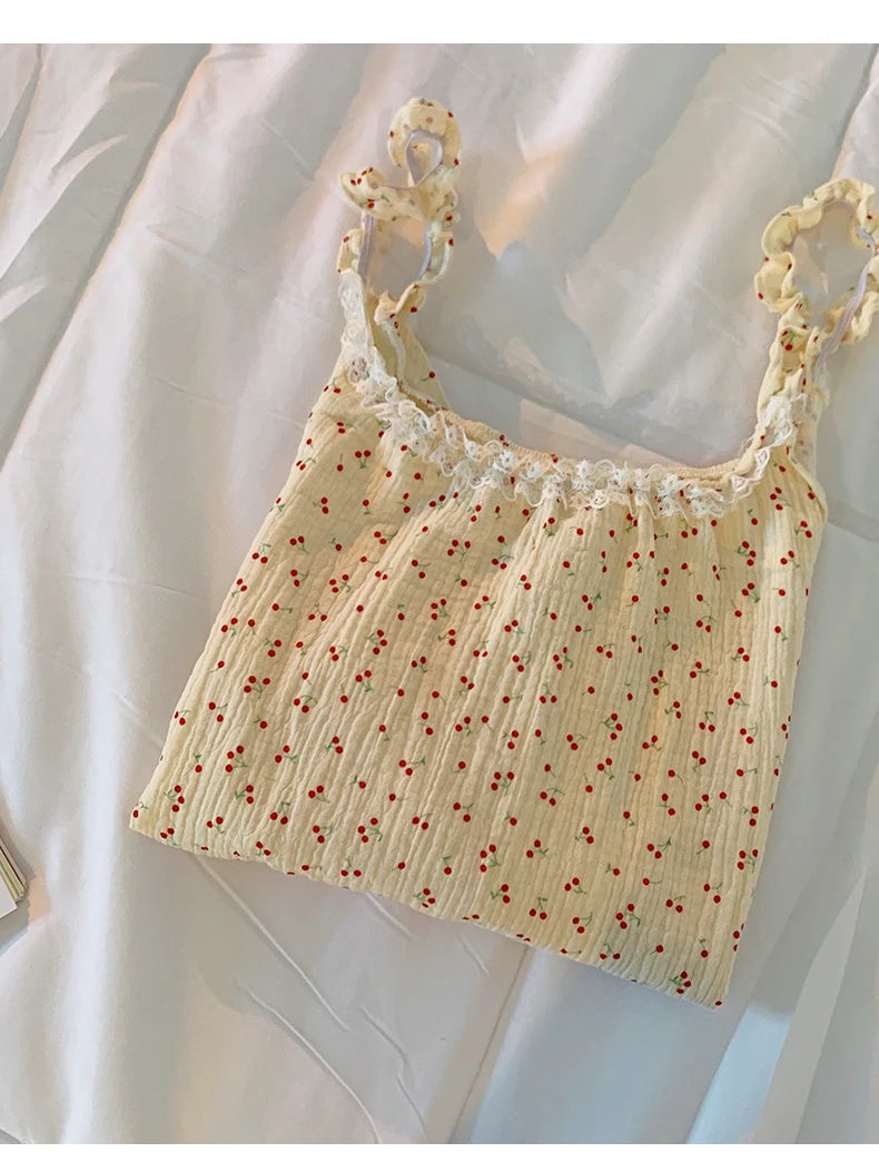 Summer Ins Sle Women's Cotton Spwear Sweet Strap ort Pants Home Clothes Sexy Cute Japanese Sle Pure Desire Home Clothes