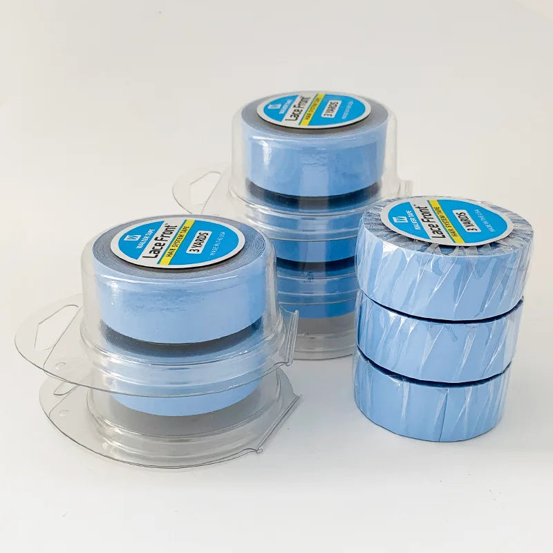 Wholesale  3yards Hair System Tape Double Side Walker Tape Blue Lace Front Wig Tape For Toupee Sweatproof Ultra Hold Wig Tape