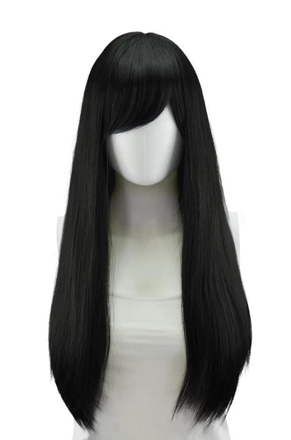 Cosplay Nyx Autumn Orange Long Straight Wig 28 Inches Long Straight wigs for Women Universal Cartoon Cosplay Wig Z80-2Black 24inches 1pc