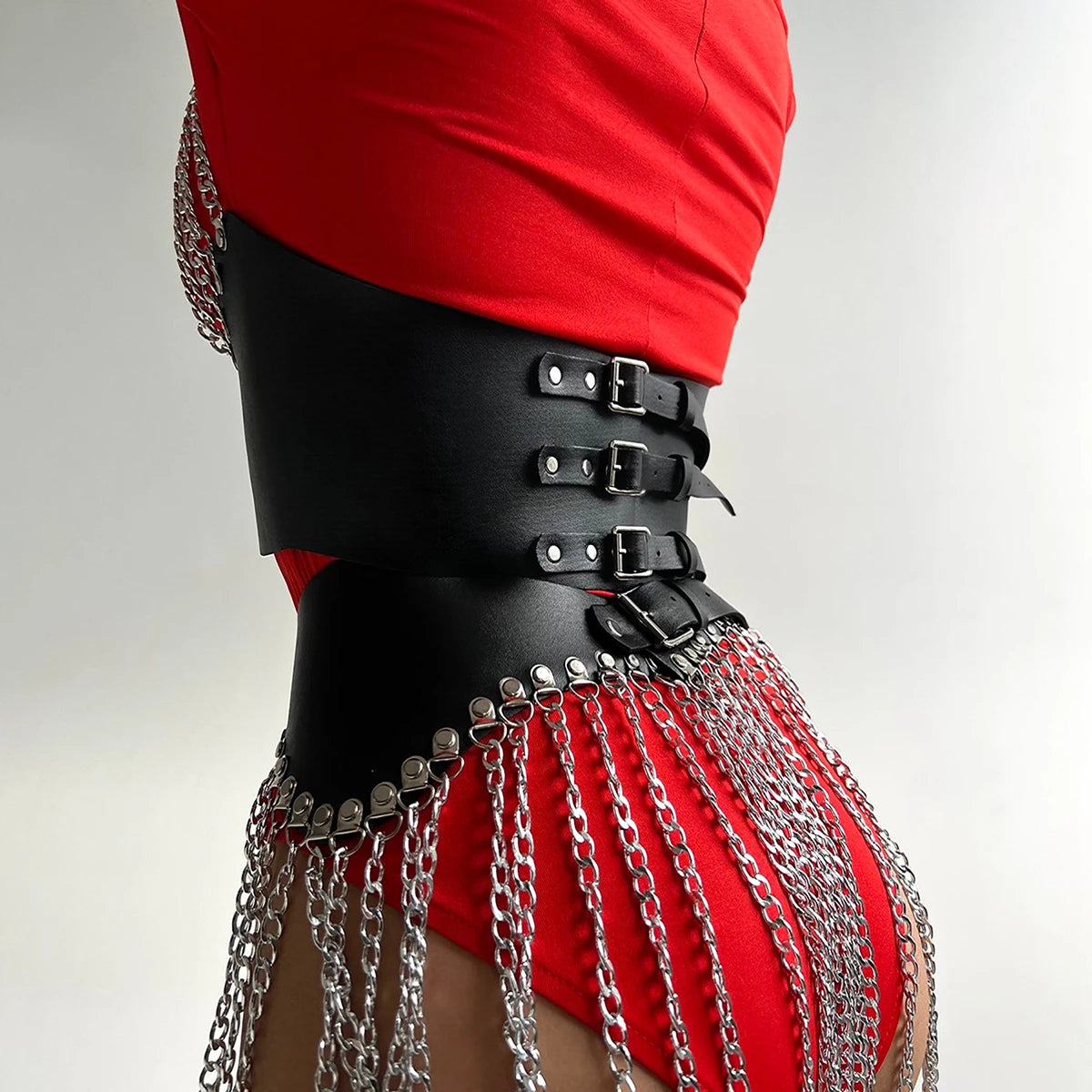 Fashion Chain Tassels Belt Set Street Style Suspenders for Women Body Chain Casual Decoration WaistBond Goth Clothing Accessoly Badiee Stylez