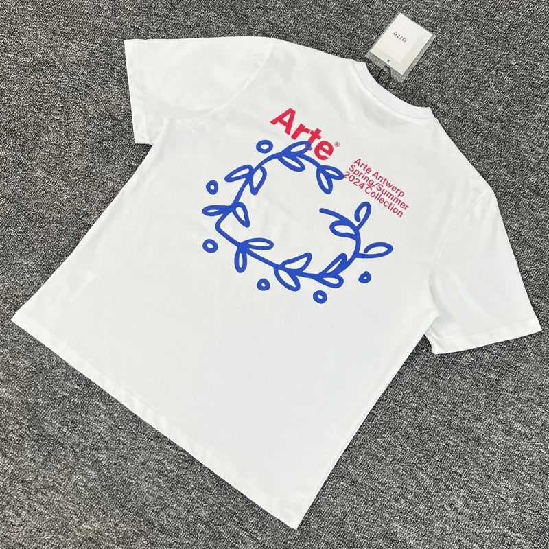 ARTE T-shirts Men Women Couples Streetwear High Quality Print Round Neck Short Sleeve Arte Top Tee One Day Shipped Out