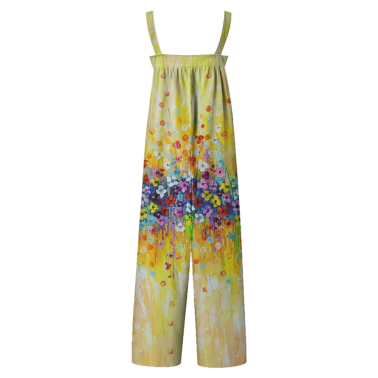 New 2025 Summer Casual Ladies plus Size Floral Romper Pantsuit Popular Sales Comfortable Women's Clothing Floral Print Romper