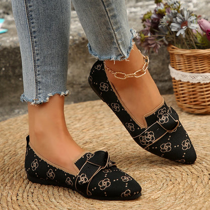 Women Flats Loafers Bowknot Pointed Toe Mesh Casual Shoes Comfort Walkers Ladies Light Lace Up Soft Sole Flats Zapatos De Mujer