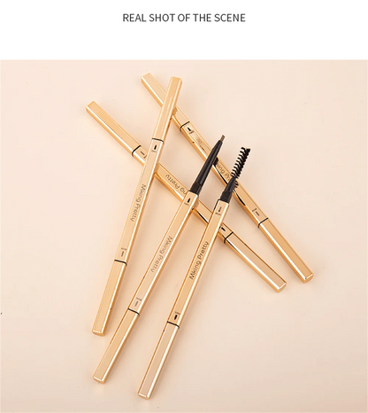 Makeup for Women Waterproof Eyebrow Enhancer Pen with Double Head Pencil and Brush Long Lasting Eye Brow Cosmetics Easy to Wear