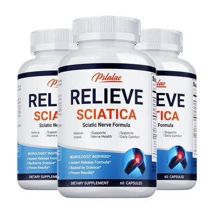 Relieve Sciatica - Relieve Pain, Improve Flexibility, Support Nerve and Joint Health, Relax Muscles 60 Capsule-3bottles