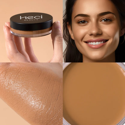 Waterproof Foundation Full Coverage, Oil-control Matte Velvet Nourishing Flawless Cream Foundation, 0.7oz Cream Bronzer Makeup medium United States 20g