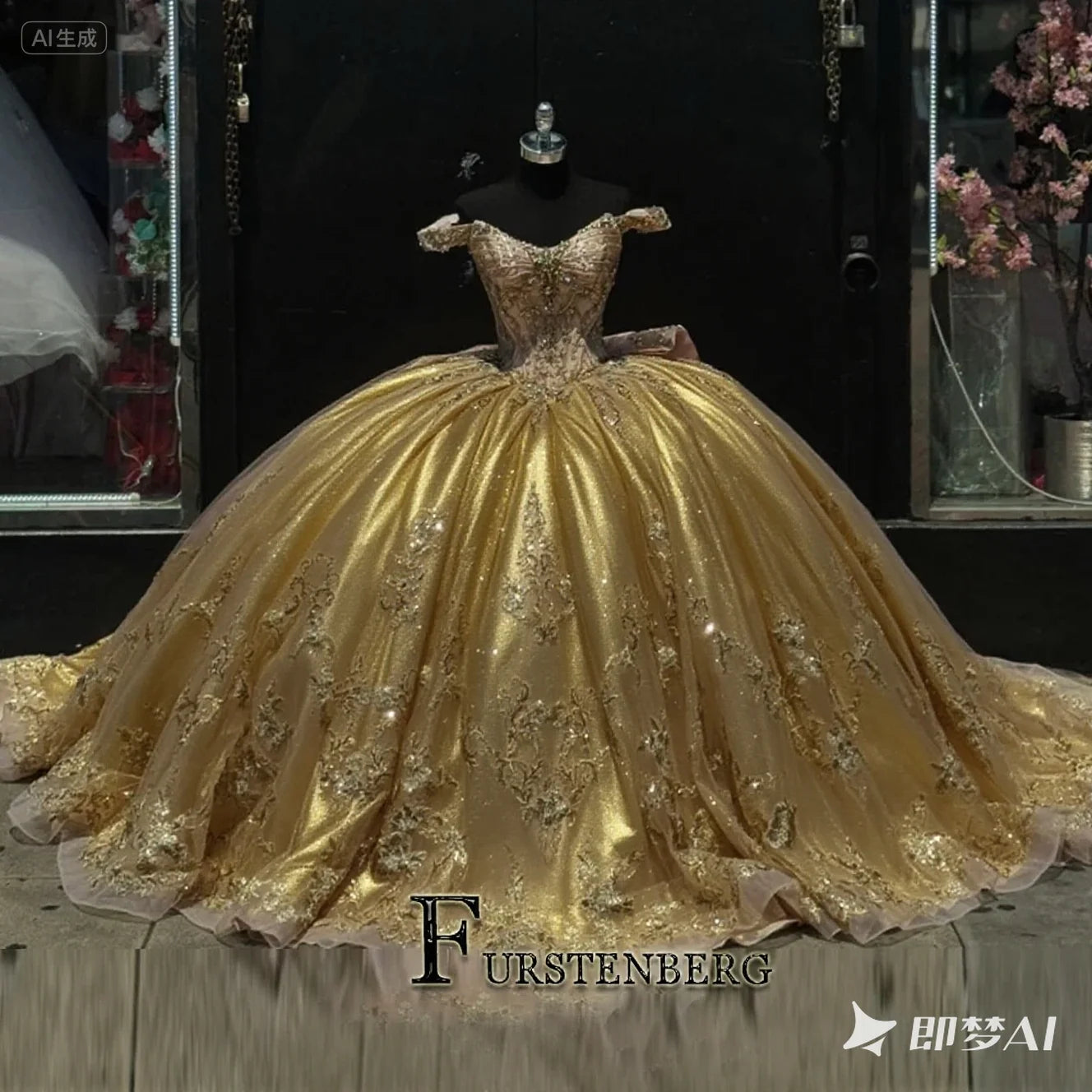 FURSTENBERG Baby Pink 15 Years Quinceneara Dress Bow Bead Cape Formal Party Dress 15 year old quinceanera dresses Customized Badiee Stylez