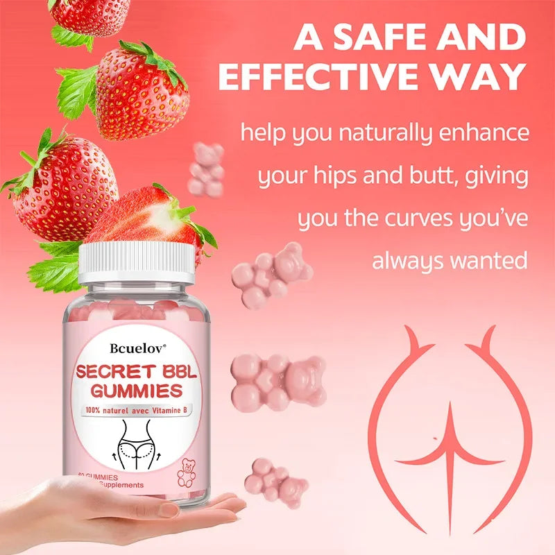 BBL Gummies - Increase Natural Curves, Promote Buttock Growth, Reduce Fat Mass and Shapes Buttocks Badiee Stylez