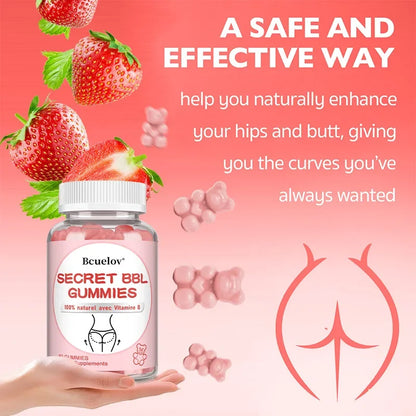 BBL Gummies - Increase Natural Curves, Promote Buttock Growth, Reduce Fat Mass and Shapes Buttocks Badiee Stylez