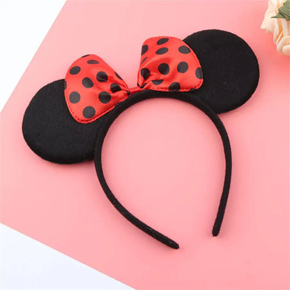 Knot Accessories Minnie Hairbands Favors Mom Lovely Ears Kids Mickey Headbands Hair Boys Party Sequin Baby Birthday Bows Girls