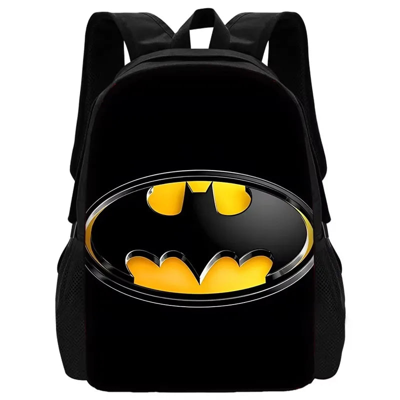 Child Superhero Batmans School Backpack with Lunch Bags ,Pencil Bags ,School Bags for Boys Girls Best Gift XHOO1-SB-049-A2