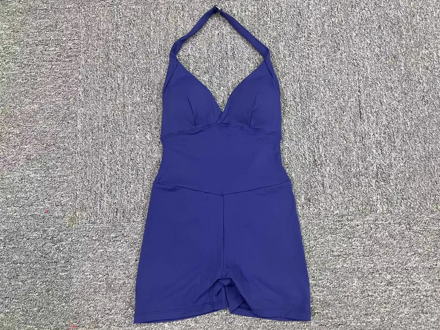 Gym Sport Jumpsuit Short Jumpsuit with Pocket Women Sportswear One Piece Yoga Set Sexy Backless Scrunch Fitness Overalls Romper