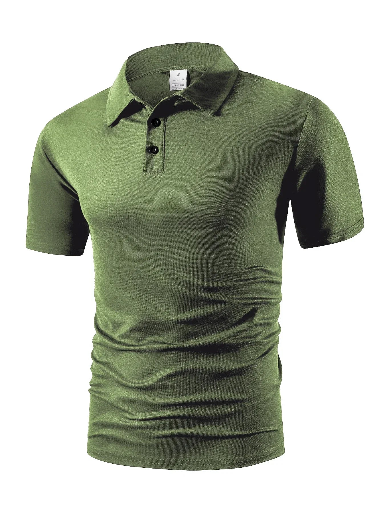 Men's Trendy Polo Shirt - Breathable Solid Color Casual Tee for Effortless Summer Style