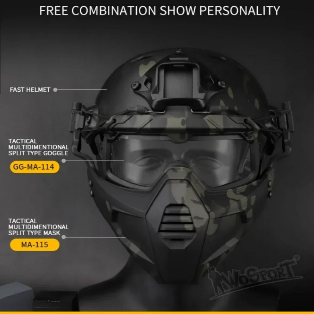 Sports Sunglasses for Men Women 2 Modes Airsoft Goggles Riding Eye Protection for Hiking Paintball Hunting Gear