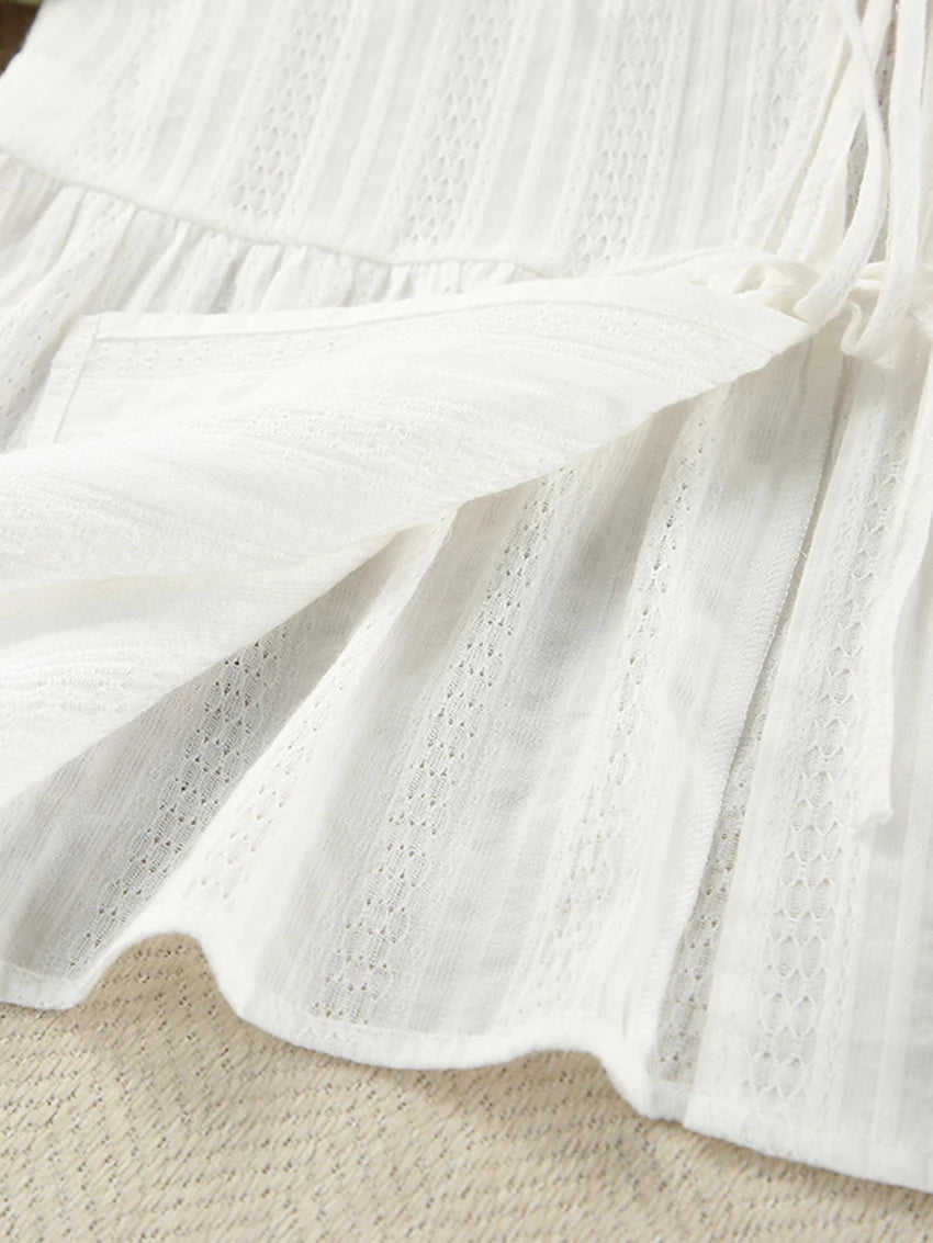 Marthaqiqi Winter Women Pajamas Suit Lace Up Sleepwear Long Sleeve Nightgowns O-Neck Nightwear Pants Casual Ladies Home Clothes