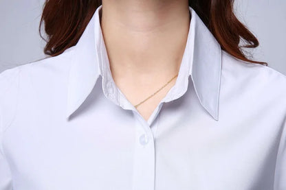 Korean Fashion White Shirt Women Short Sleeve Blouse Business Shirts Ladies Tops Youth Blouses Woman Summer Cheap Women Clothing