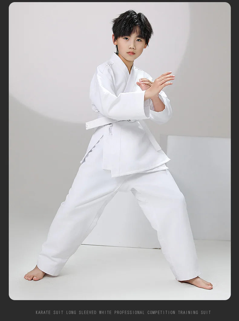 New Breathable karate uniform for kids and adults lightweight pants and jackets martial arts uniform with free belt for students Badiee Stylez