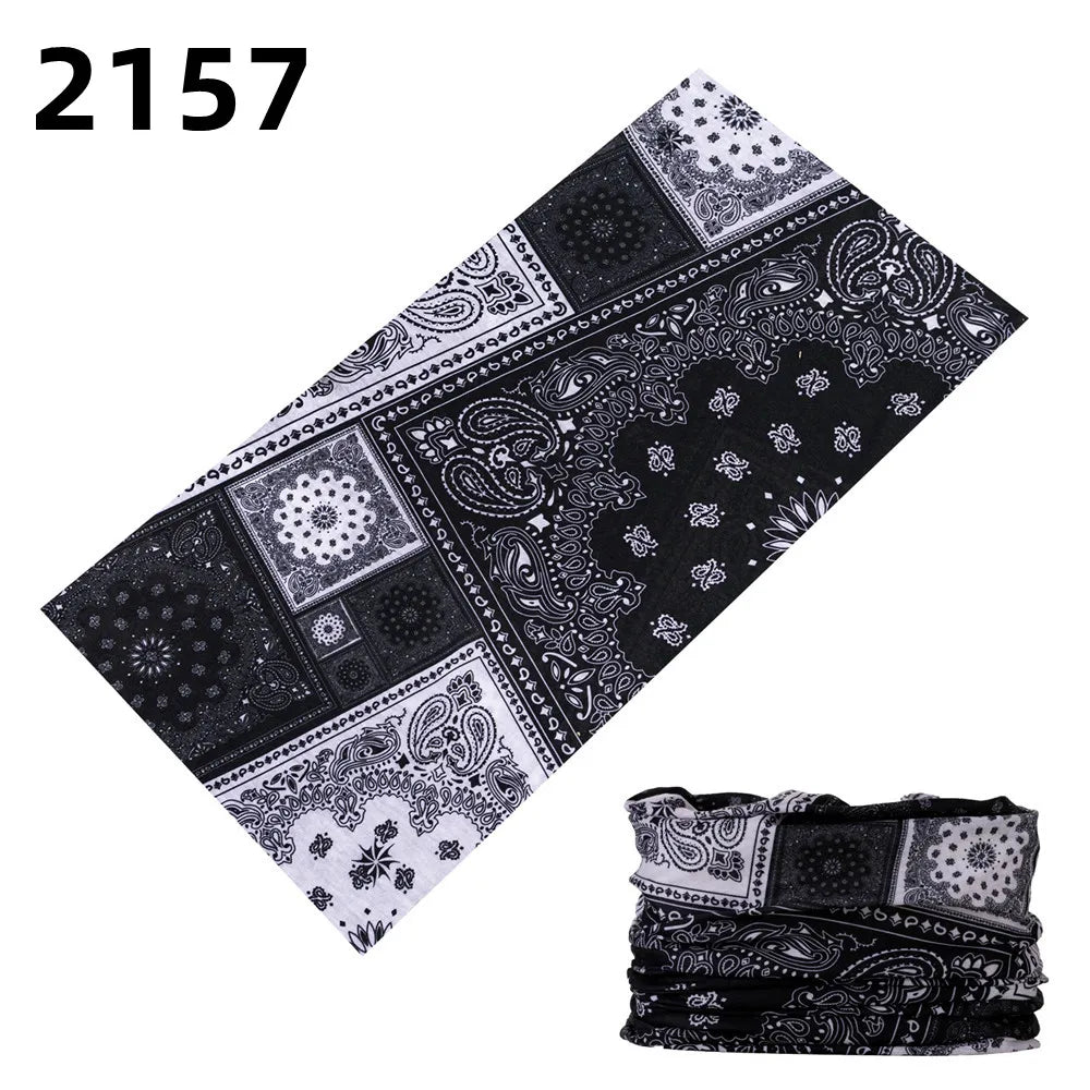 2101Unisex Climbing Hiking Scarf Sport Headwear Bandanas Motorcycle Turban Hand Band Magic Scarves Outdoor Cycling Headband Mask 2157