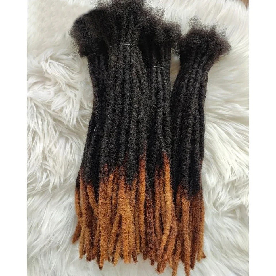 Kinky Straight Human Hair Dreadlocks Loc Extensions Wholesale Crochet Braids Peruvian Remy Hair Extensions 10 20 40 60 Strands Badiee Stylez