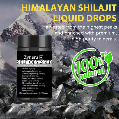 Shilajit Pure Himalayan Organic,Male Enhancing Supplement Stamina & Fast Acting Performancefor Energy, Strength & Immunity