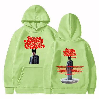 Arena Tour 2025 Nina Chuba Hoodies Sudaderas Para Mujer Winter Women Men Clothing Singer Printing Sweatshirts Casual Pullovers light-green