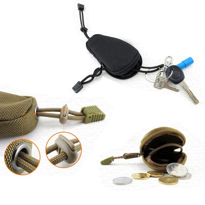 Practical Oxford Cloth Mini Key Holder Multipurpose Easy to Use Men Coin Purses Portable Mini Zipper Case Outdoor