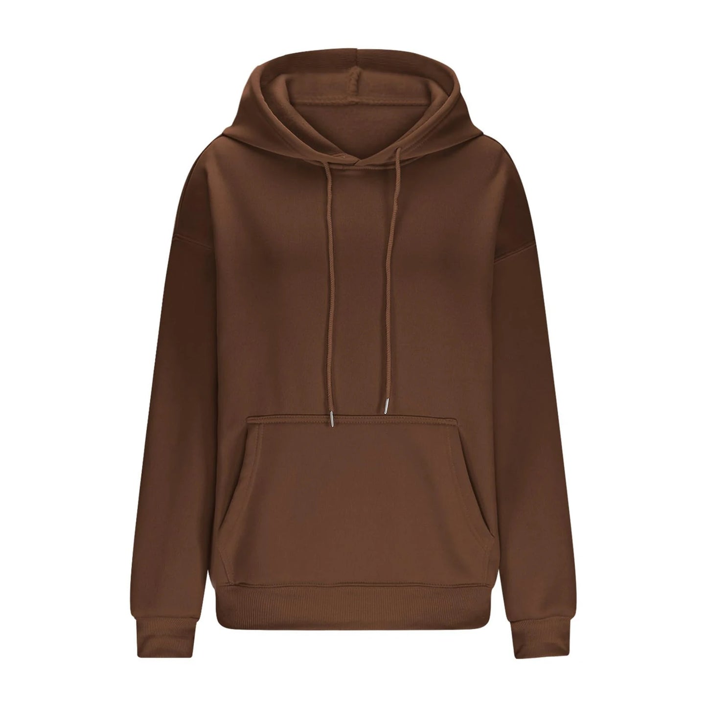 Men Women's 2025 Casual Fashion Trend Hoodies Spring And Fall Casual Outdoor Hoodies Popular Font Print Hoodie S-3XL Coffee