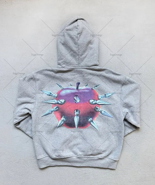 Street Hip-hop Goth Tiger Pattern Casual Women Suit American Retro Harajuku Y2K Fashion Cotton Oversized Hoodie Sport Pants