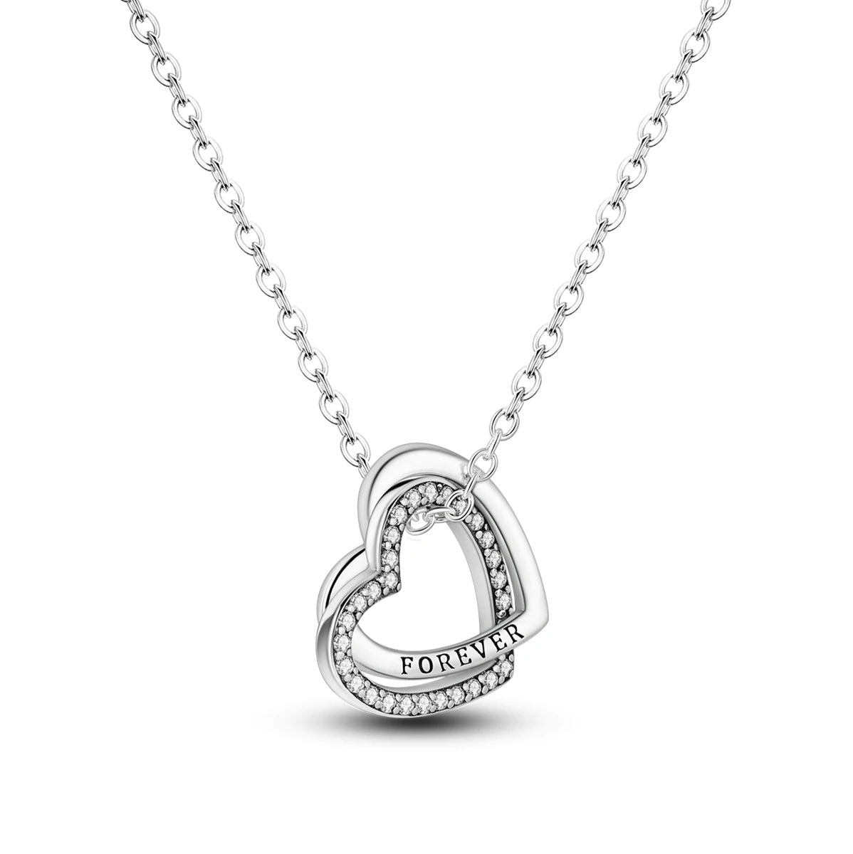 Original 925 Sterling Silver Necklace For Women Class Style Heart Shape Romantic Style High Quality Women Necklace Jewelry Gift KTN017