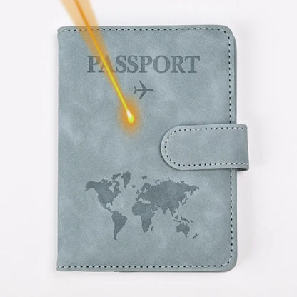 Custom Passport Cover Monogrammed Engraved Name Passport Cover Case Holder Wedding Bridesmaid Groomsman Gift Passport Wallet LIGHT BLUE