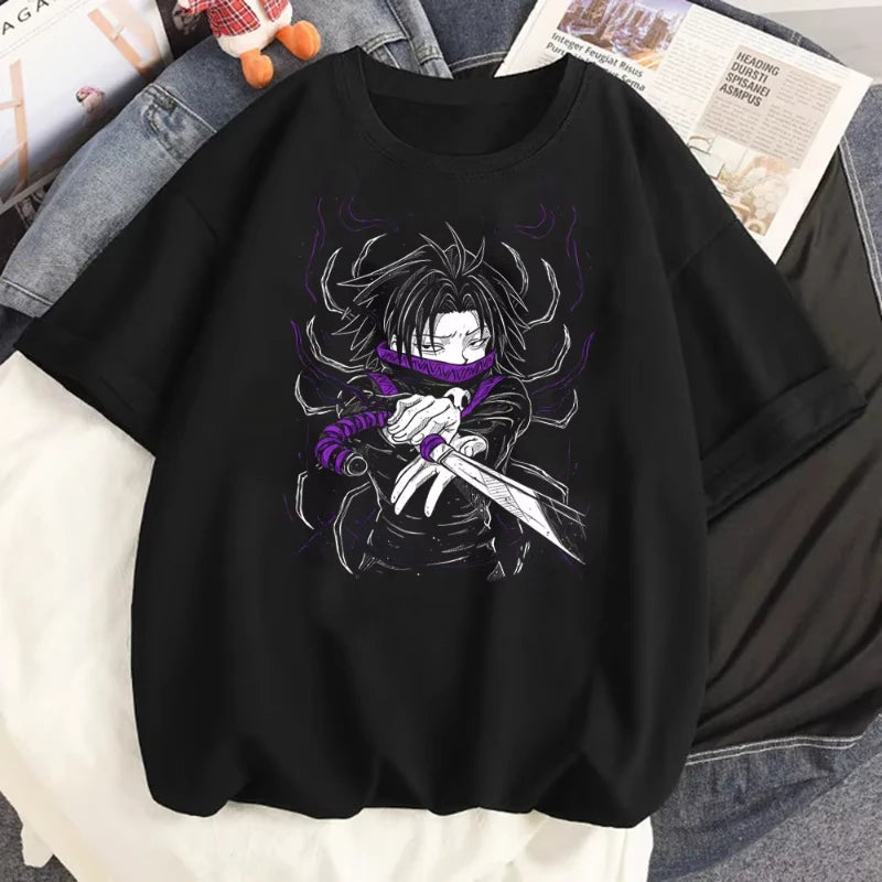 Hunter X Hunter T-shirt Women Kawaii Harajuku Aesthetic Anime Breathable Gothic T-shirt Comfortable Aesthetic Anime Grunge Punk