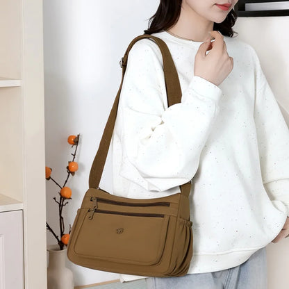 Just Hold A Lot Waterproof Nylon Shoulder Crossbody Bags for Women Messenger Travel Daily Use Bags Suitable for Mothers Shopping