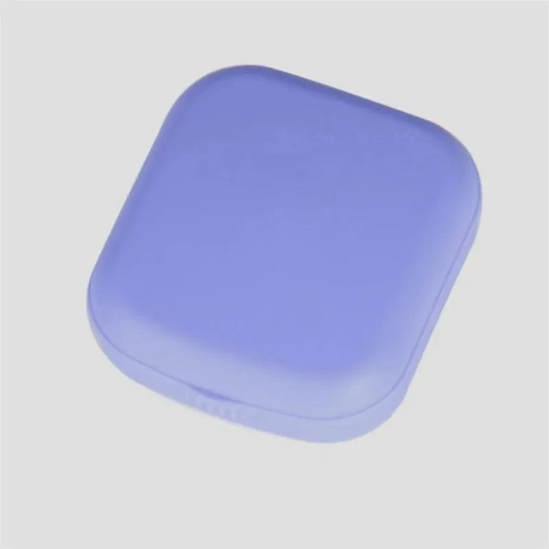 1pcs Mini Square Contact Lens Case with Mirror for Women Colorful Lens Box Eye Container Lovely Travel Kits Badiee Stylez