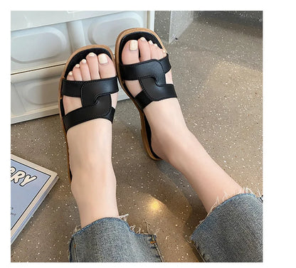 Women's Summer Slides Sandals - Cross Band Design, Ultra Soft Anti-Slip Sole, Lightweight House Slippers for Women, Beach Walkin