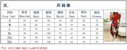 Summer Women's New Short Sleeved Pants Two-piece Commuting Fashion Printed Drawstring Sexy Exposed Waist Pants Set