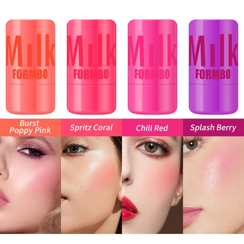 Face Makeup MILK Cooling Water Jelly Tint Lip & Cheek Blush Stain Hydrating Bouncy Jelly Texture Long Lasting Blush 5g