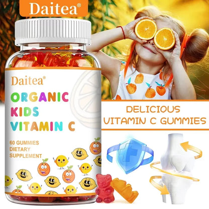 Organic Vitamin C supplement to support immune system and overall health, growth and development, zinc absorption