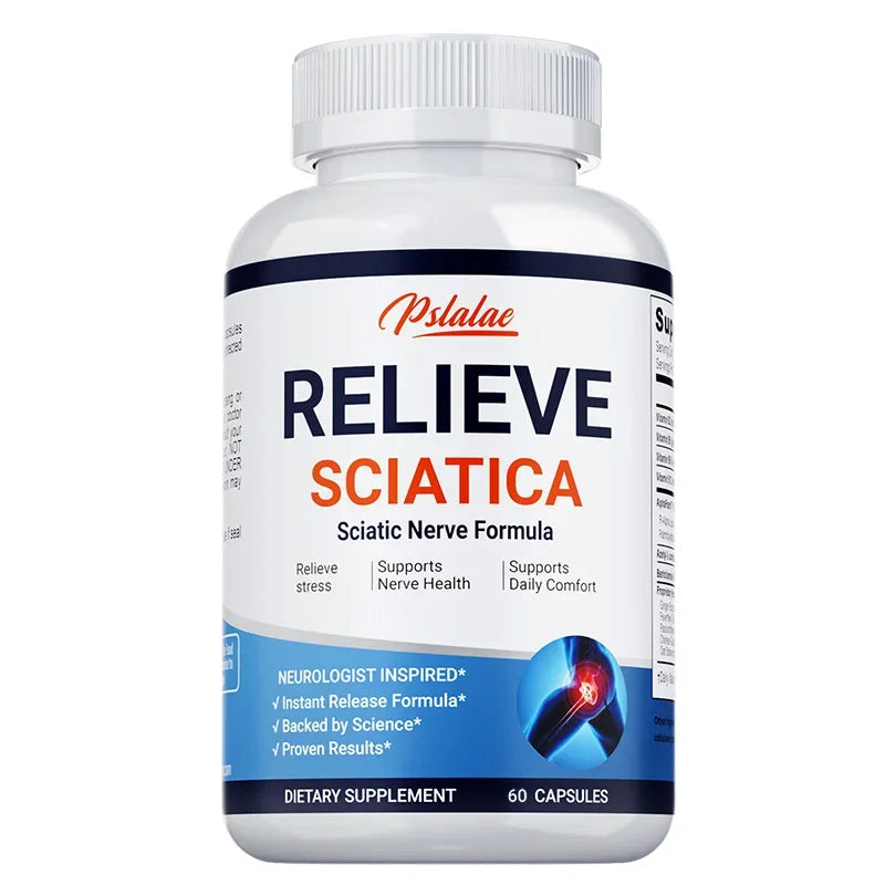 Relieve Sciatica - Relieve Pain, Improve Flexibility, Support Nerve and Joint Health, Relax Muscles 60 Capsules