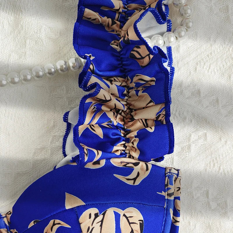 Sexy Bandage Ruffle Off Shoulder Slim Top Chic Straps Camis Slim Korean Tanks Top Elegant Crop Top Summer Women Bustier