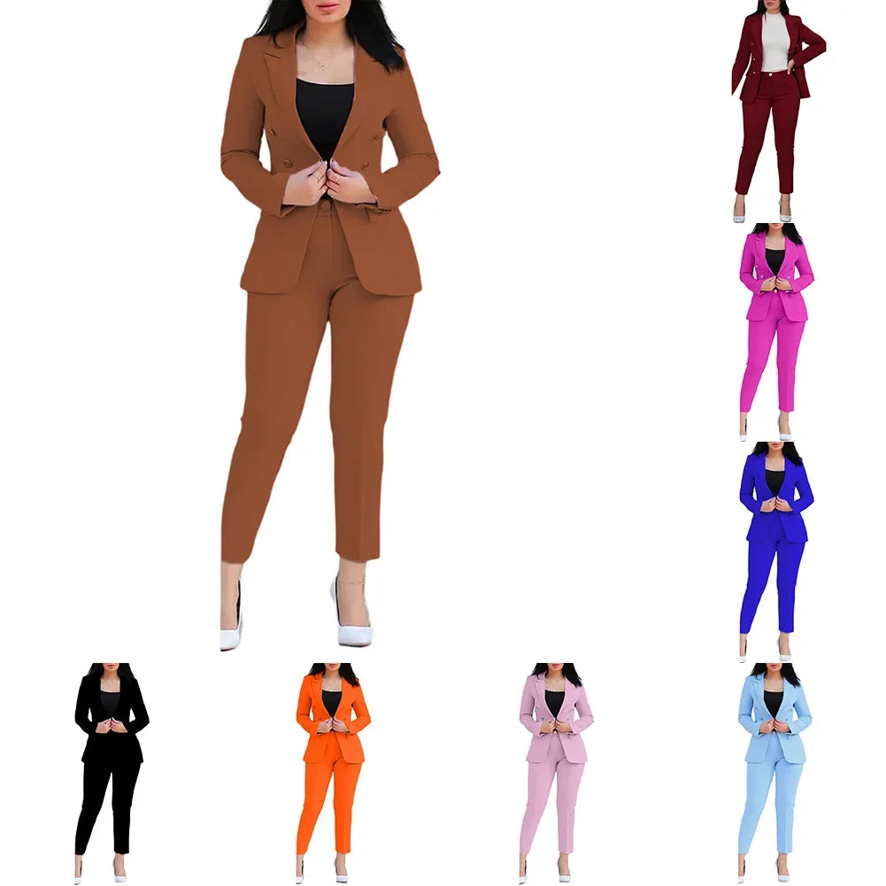 Fashionable Business Look Business Wear Casual Trousers M Orange All Seasons Casual Style Long Sleeve Style New Condition