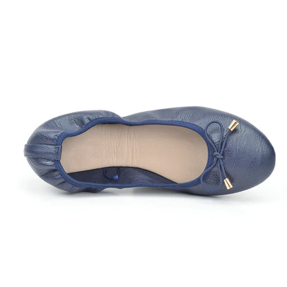 Cosysusy Women's Metallic Ballet Shoes, Casual Soft Sole Flat Shoes, Lightweight & Comfortable Slip On Shoes