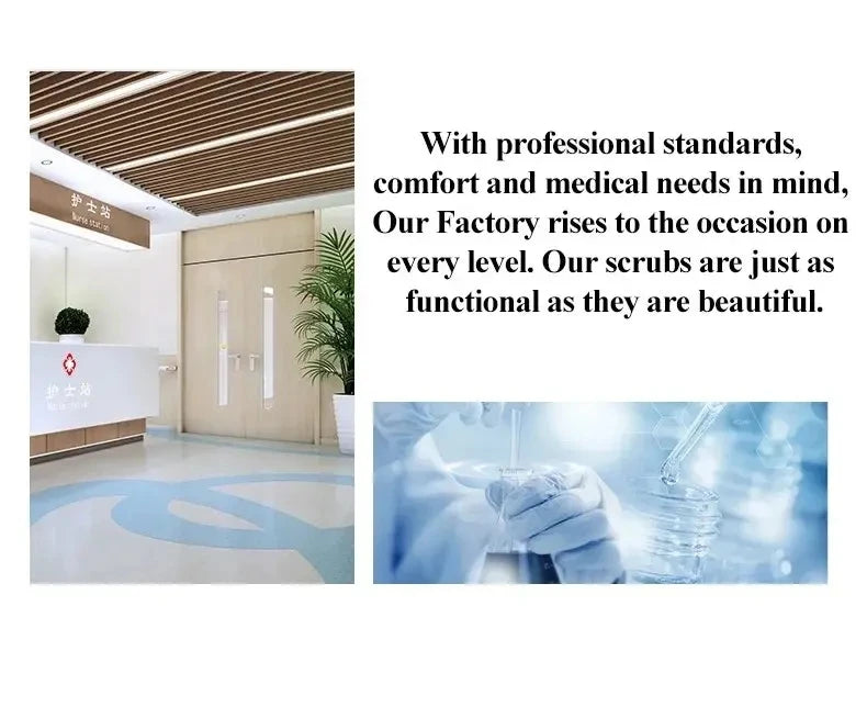 Men Scrubs Suit Plug Size Medical Uniforms V Neck Scrub Top Short Sleeve Pure Cotton Medical Pants Loose Nursing Workwear Doctor Badiee Stylez