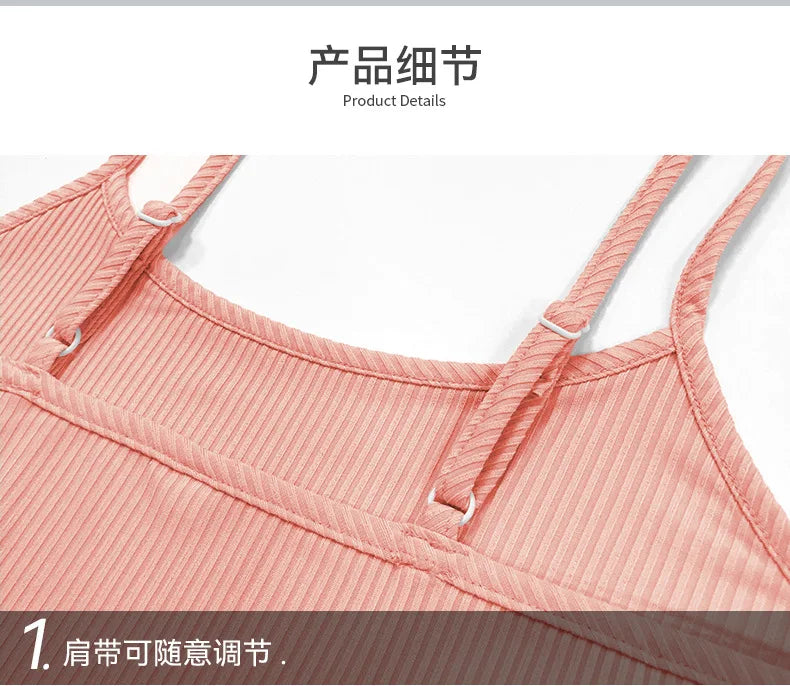 New Summer Womens Ribbed Knit Pajama Set Ruffle Trim Cami Top Drawstring Shorts Loungewear Two Piece Sleepwear Sexy Homewear