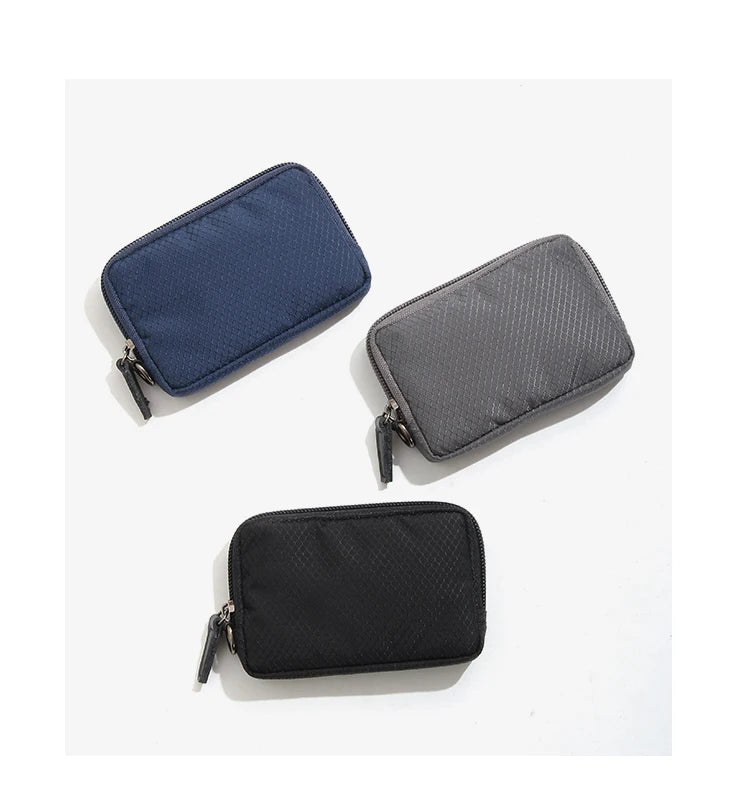 Japanese Style Casual Coin Pouch Nylon Cloth Mini Purse Waterproof Men Coin Purse Small Cute Wallet Cute Purse Clutch Bag