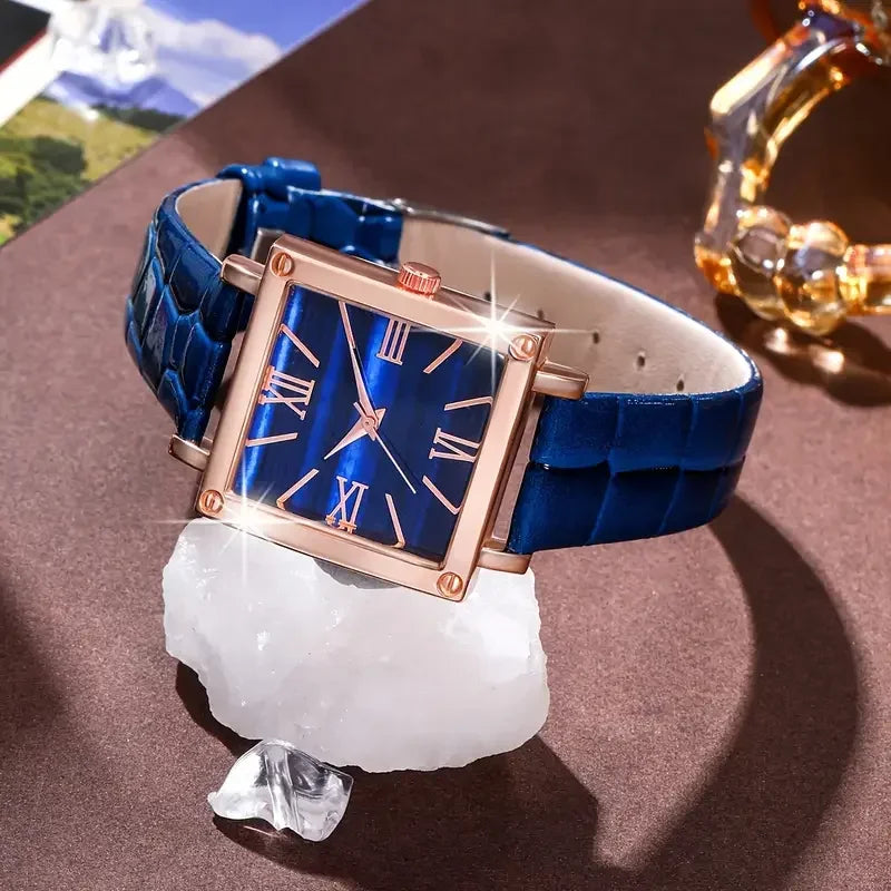 Women's Luxury Quartz Watch Roman Digital Dial Clock Women's Fashion Business Watch Casual Watch Jewelry